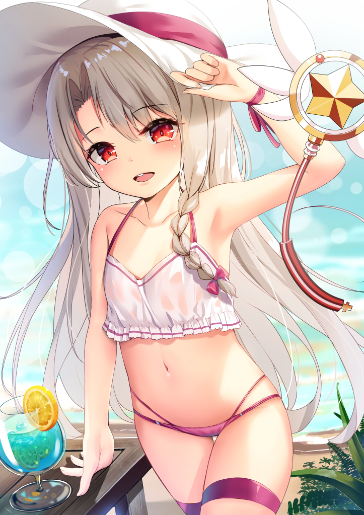 illyasviel von einzbern and magical ruby (fate and 1 more) drawn by yan_(nicknikg)