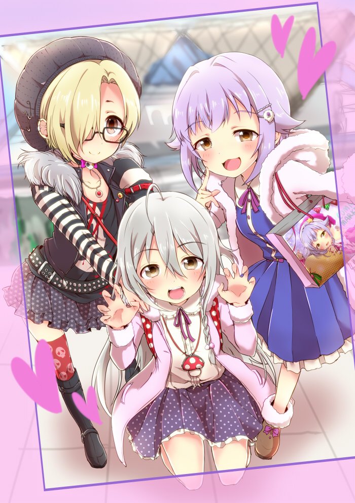 shirasaka koume, koshimizu sachiko, and hoshi syoko (idolmaster and 1 more) drawn by numahito