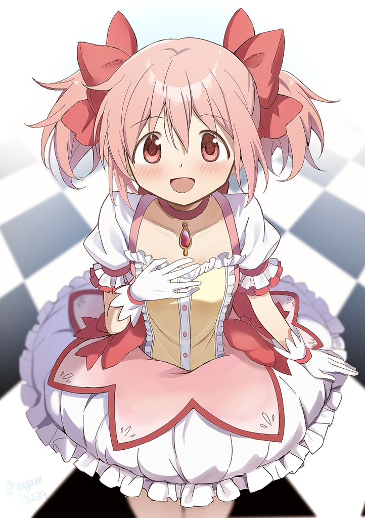 kaname madoka (mahou shoujo madoka magica) drawn by nagare_(flow)