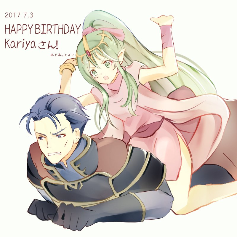 tiki and hector (fire emblem and 3 more) drawn by atoatto