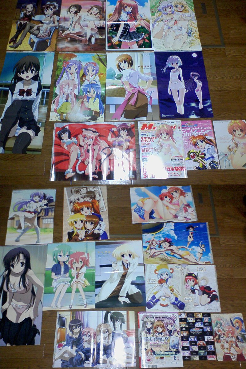 fate testarossa, takamachi nanoha, hiiragi kagami, izumi konata, amami haruka, and 40 more (original and 19 more) drawn by akitake_seiichi, ebata_risa, fujii_masahiro, ginta, gotou_junji, ikegami_akane, imura_manabu, ito_noizi, karada_hiroshi, morimoto_hirofumi, morita_kazuaki, nanao_naru, nishio_kouhaku, okuda_yasuhiro, and yabuki_kayoko