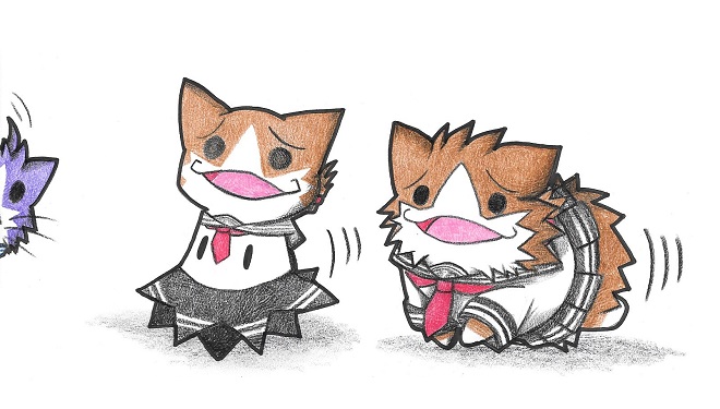 inazuma, mimikyu, sakawa, and plasma-chan (kantai collection and 1 more) drawn by neko_kyo