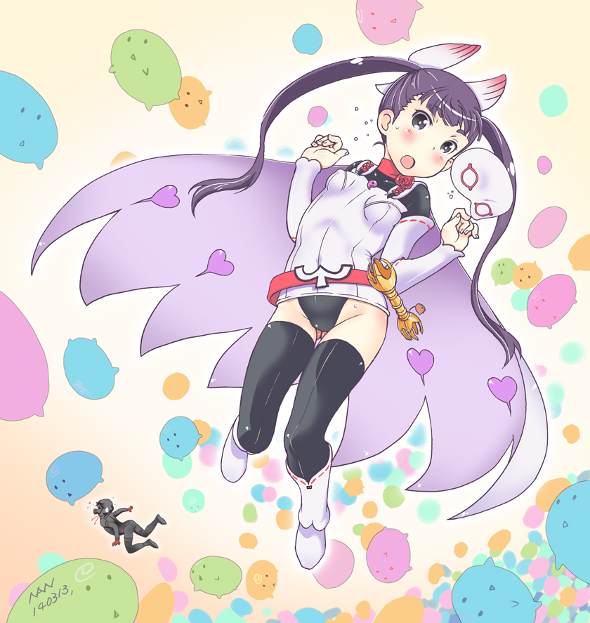 kurukuru, komadori renge, jimon asuta, white robin, and dva (sekai seifuku: bouryaku no zvezda) drawn by nanjou_asuka