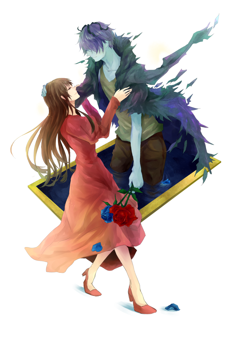 ib and garry (ib) drawn by yuri_(monomelody)