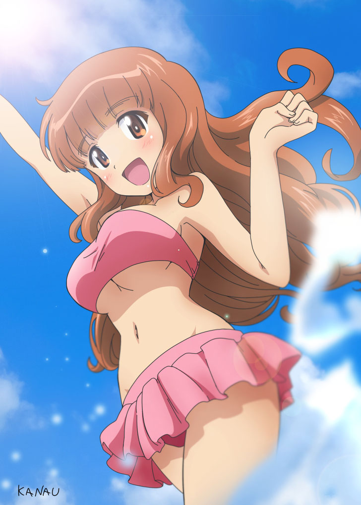 takebe saori (girls und panzer) drawn by kanau