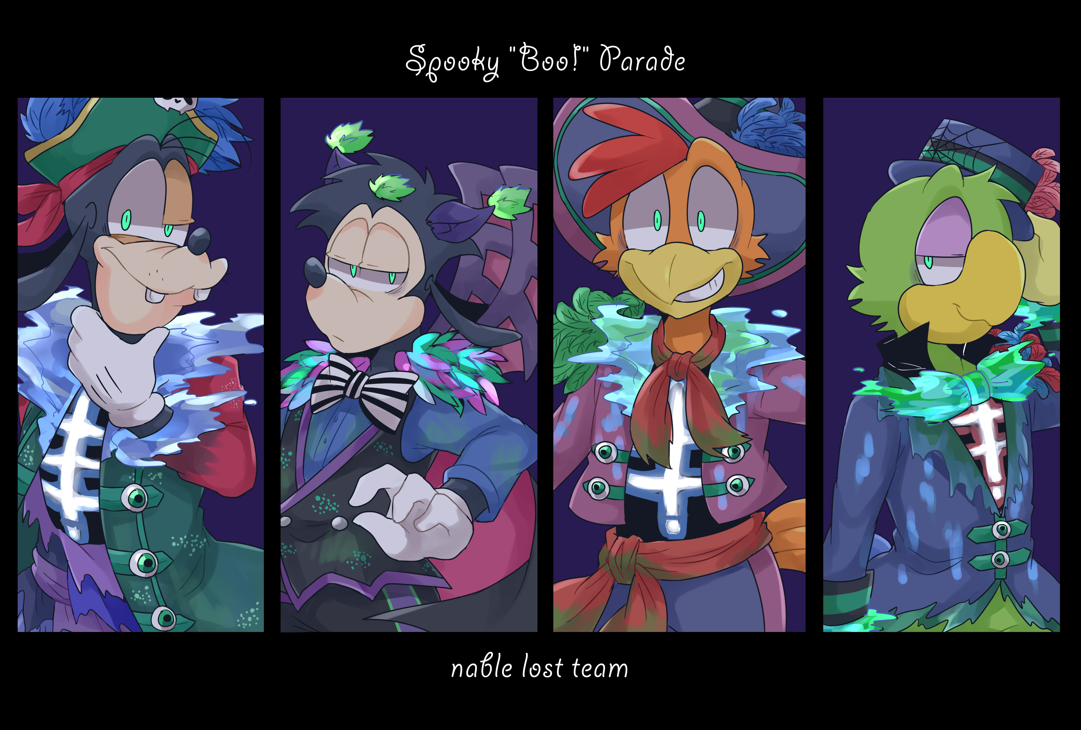 Goofy Panchito Pistoles Jose Carioca And Max Goof Disney And 2 More Drawn By Mokonako Danbooru