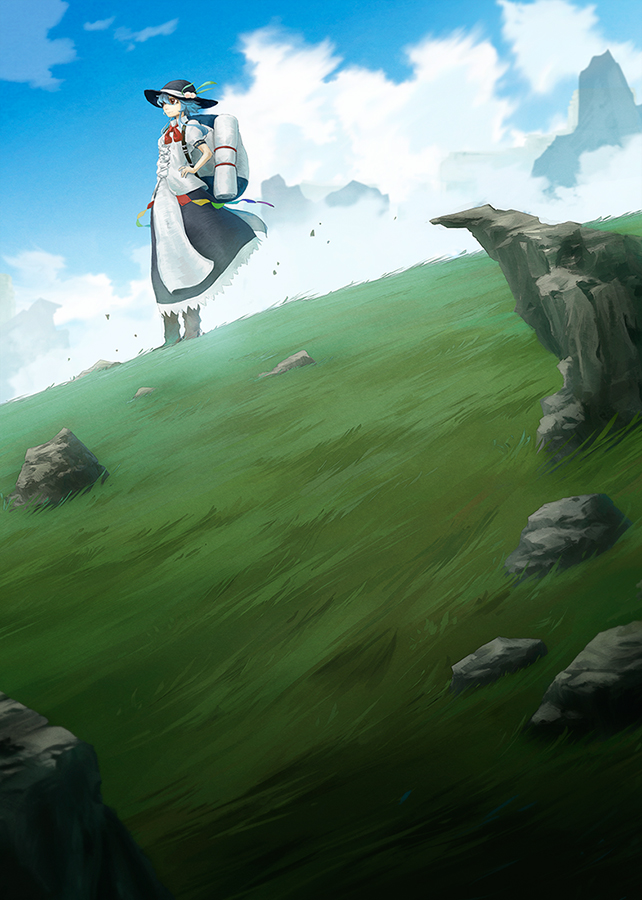 hinanawi tenshi (touhou and 1 more) drawn by miso_pan