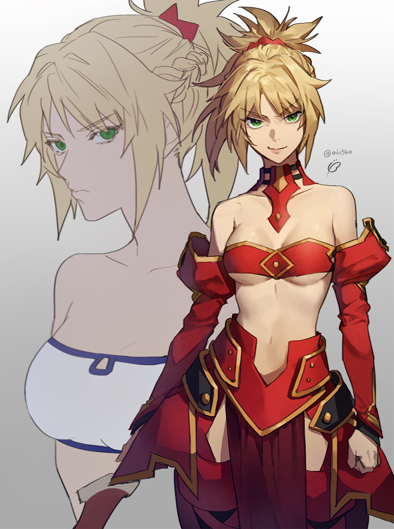mordred (fate and 2 more) drawn by banababa