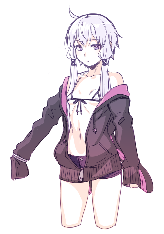 yuzuki yukari (vocaloid and 1 more) drawn by yagi_(ningen)