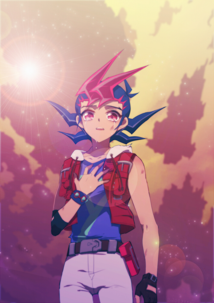 tsukumo yuma (yu-gi-oh! and 1 more) drawn by liusang