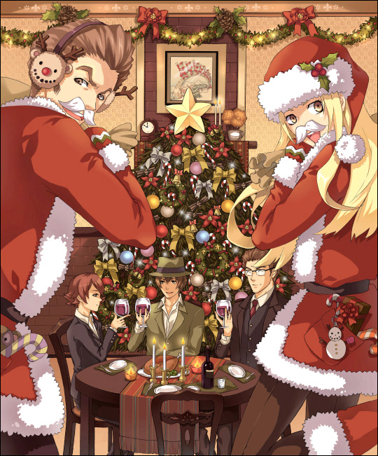 firo prochainezo, miria harvent, ennis, isaac dian, and maiza avaro (baccano!) drawn by elmmoo