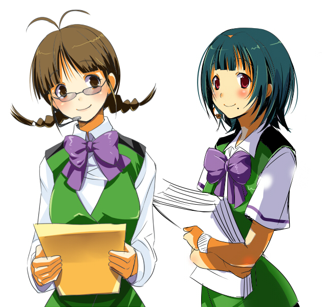 akizuki ritsuko and otonashi kotori (idolmaster and 1 more) drawn by taira_tsukune