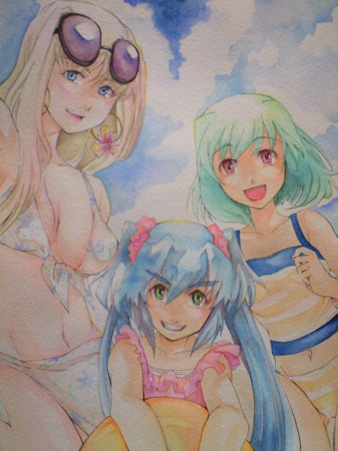 sheryl nome, ranka lee, and klan klein (macross and 1 more) drawn by tokono_(tokono328)
