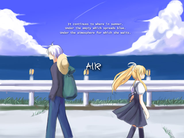 kamio misuzu and kunisaki yukito (air) drawn by koyama_tomosato