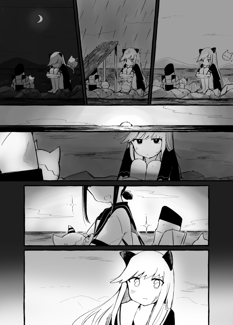 fubuki, enemy aircraft, and abyssal chishima princess (kantai collection) drawn by ma_rukan