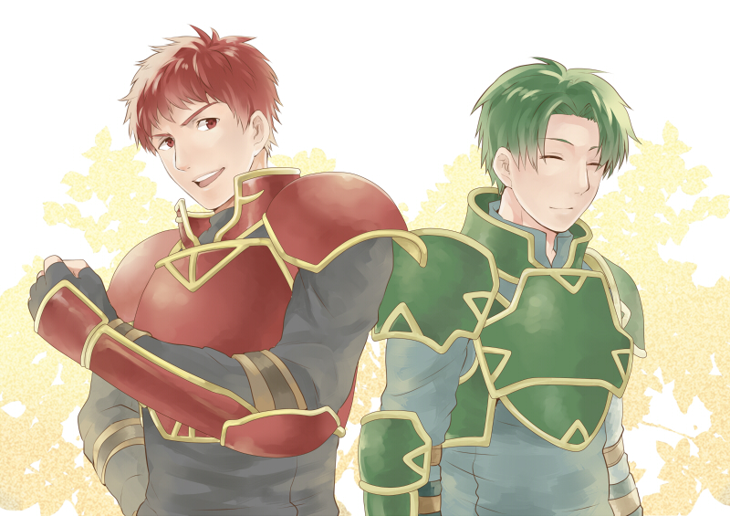 oscar and kieran (fire emblem and 2 more) drawn by ichikeita