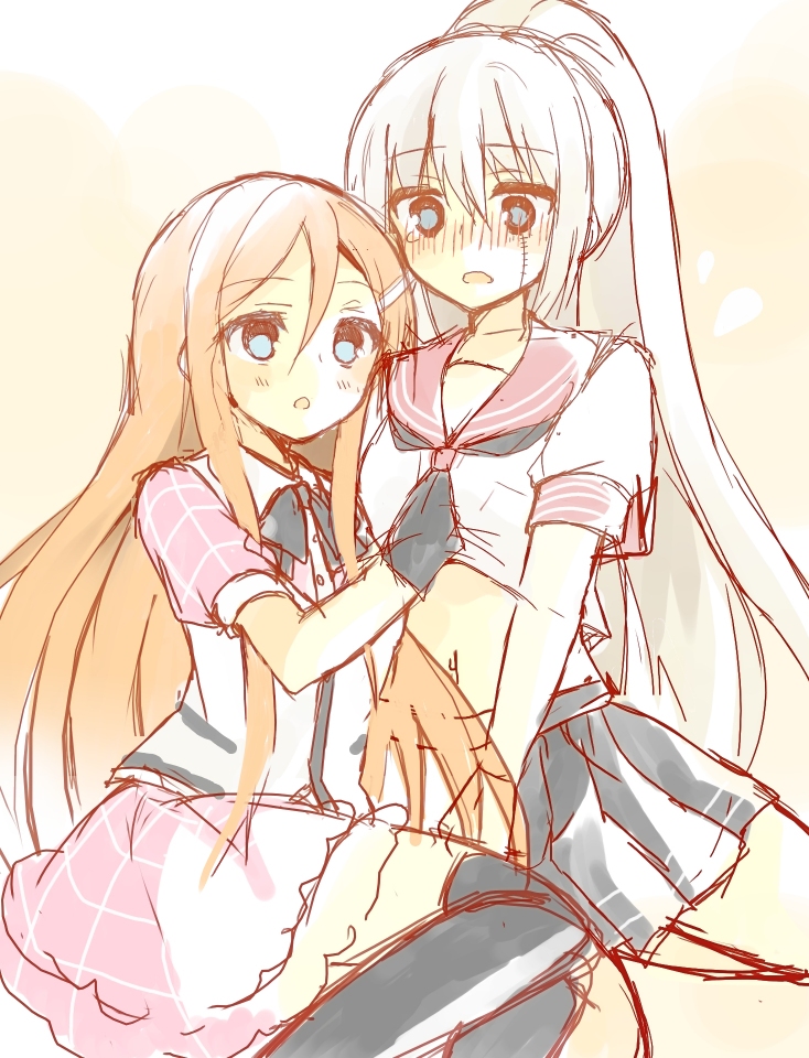 banba mahiru and hanabusa sumireko (akuma no riddle) drawn by akafuku_pukoemon