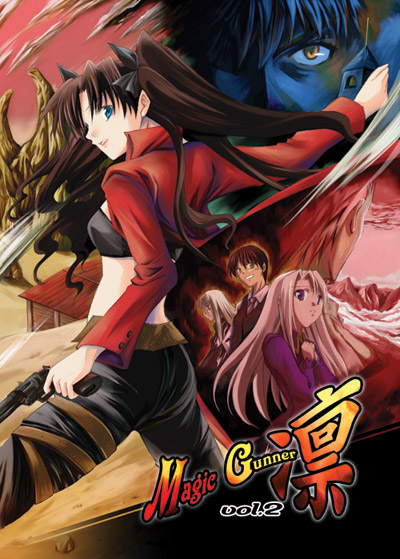 tohsaka rin, illyasviel von einzbern, archer, kotomine kirei, kuzuki souichirou, and 2 more (fate and 1 more)