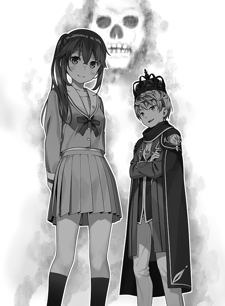 otonari-san and abaddon (sasaki to p-chan) drawn by kantoku