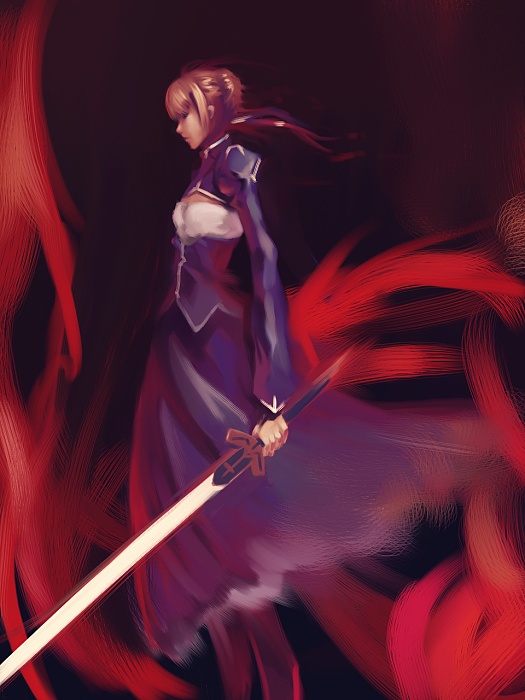 artoria pendragon and saber (fate and 1 more) drawn by mikage_sekizai