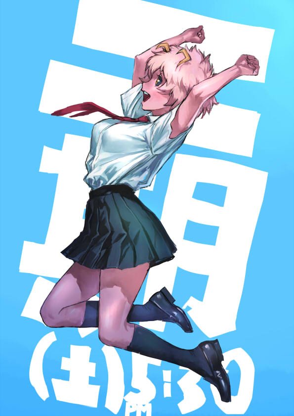 ashido mina (boku no hero academia) drawn by mana30row