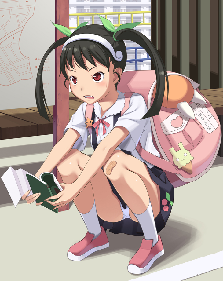 hachikuji mayoi (monogatari and 1 more) drawn by yuuhi_(ages)