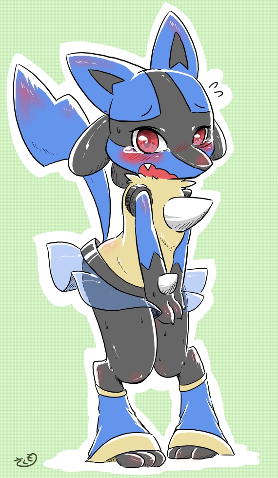lucario (pokemon) drawn by geturouka9b