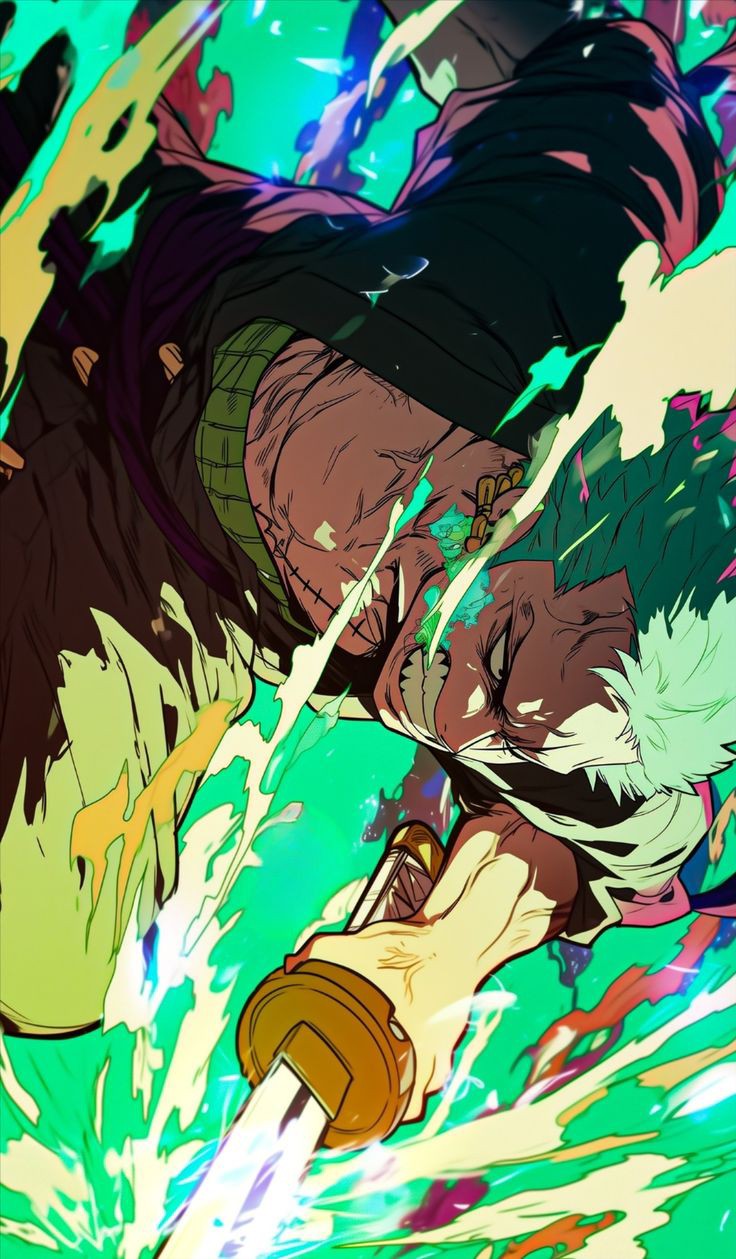 roronoa zoro (one piece) drawn by miu_ryy2