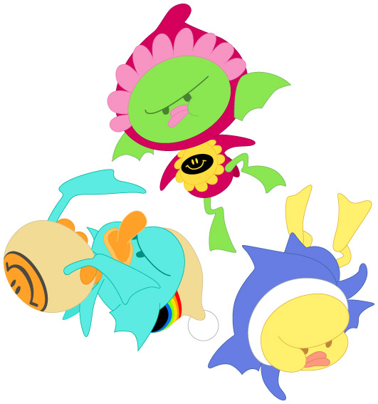 lago, laggy, and lag (cool cool toon) drawn by gyoubu_ippei