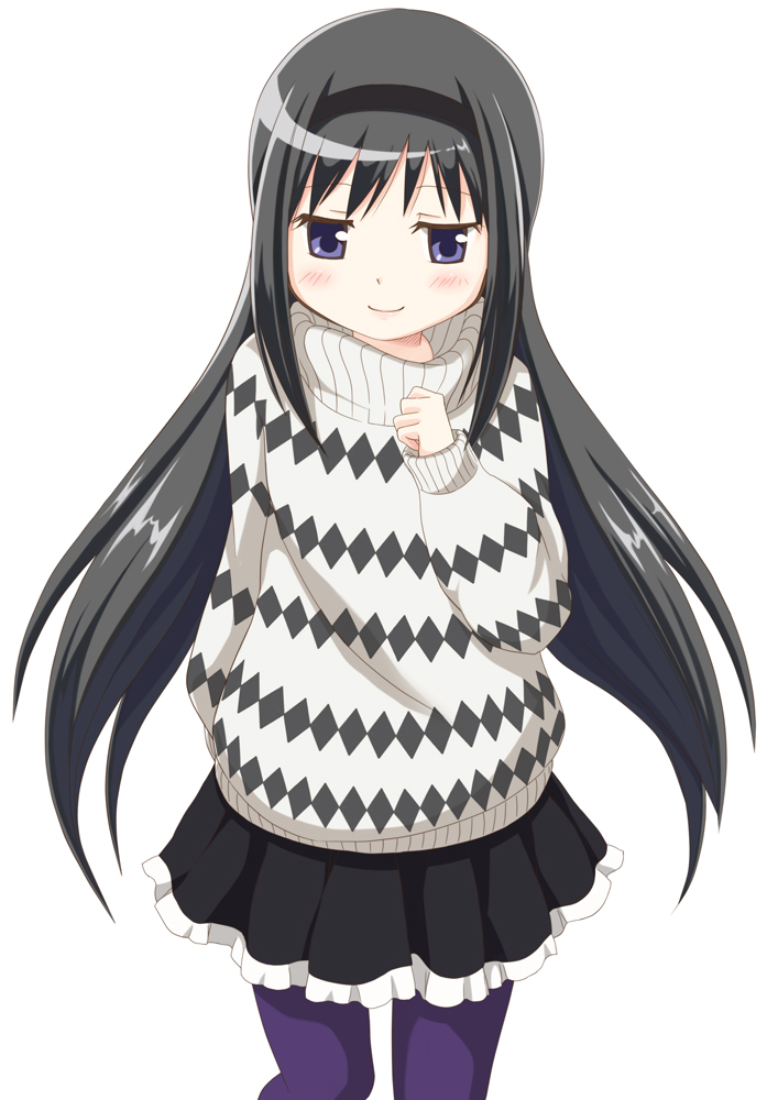 akemi homura (mahou shoujo madoka magica) drawn by budouya