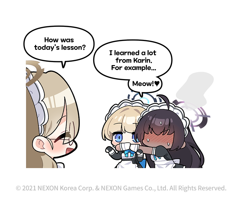 toki, karin, and akane (blue archive) drawn by donmin_h
