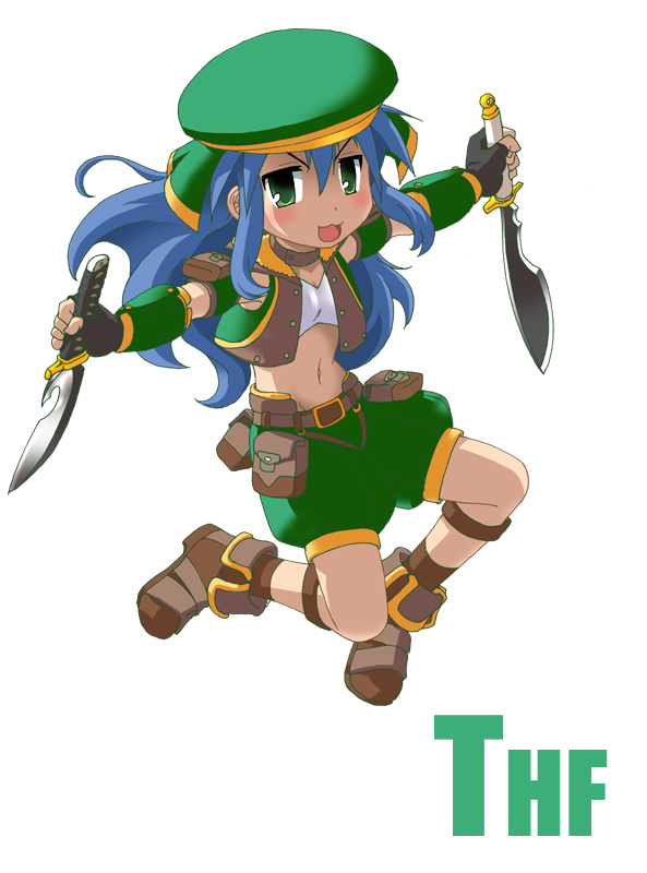 izumi konata and thief (final fantasy and 2 more) drawn by kaji_sakaki
