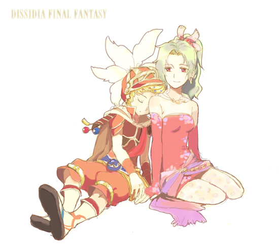 terra branford and onion knight (final fantasy and 3 more) drawn by zbura