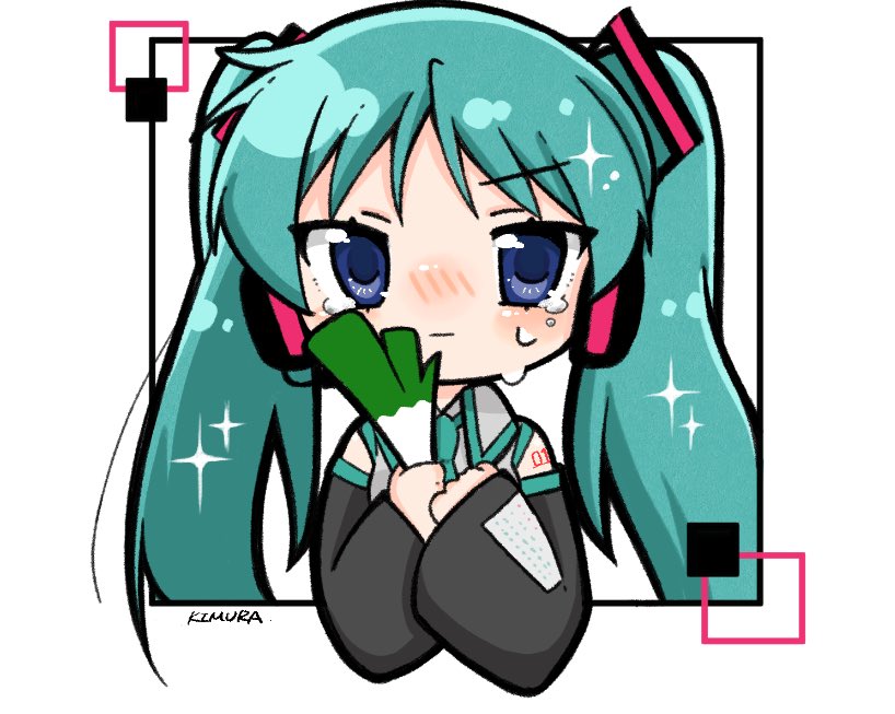 hatsune miku and hiiragi kagami (vocaloid and 1 more) drawn by kimume042616