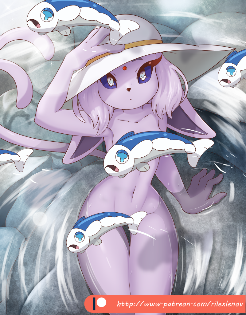 espeon, wishiwashi, and tamaki (original and 1 more) drawn by rilex_lenov