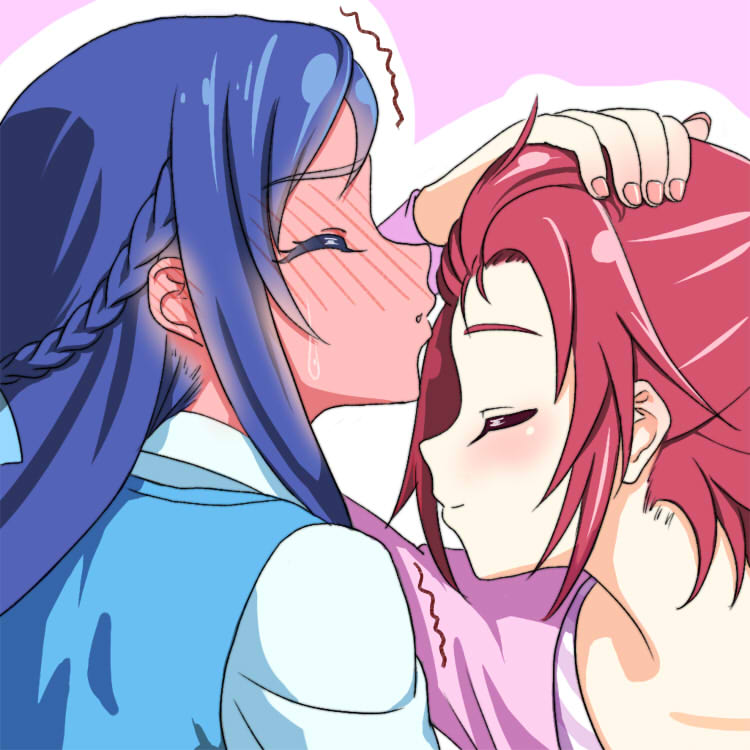 hishikawa rikka and aida mana (precure and 1 more) drawn by ww90055
