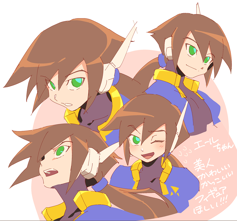 aile (mega man and 2 more) drawn by kon_(kin219)