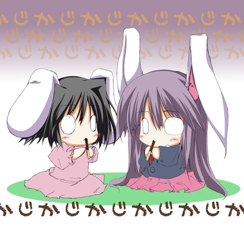 reisen udongein inaba and inaba tewi (touhou) drawn by sen_(astronomy)