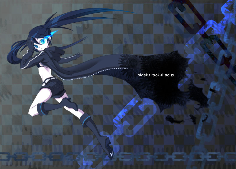 black rock shooter (black rock shooter) drawn by minhen_(bluefana)