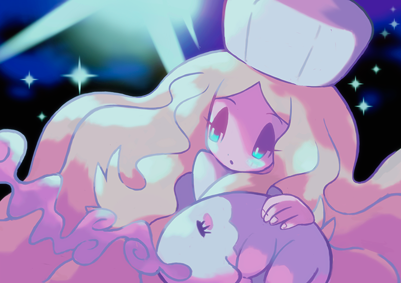 caitlin and musharna (pokemon and 1 more) drawn by guriggon
