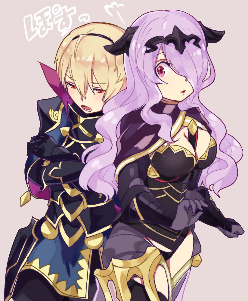 camilla and leo (fire emblem and 1 more) drawn by ararecoa