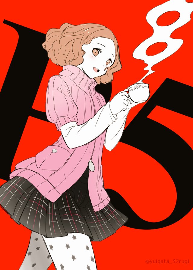 okumura haru (persona and 1 more) drawn by yuigata_(somokosukosu69)