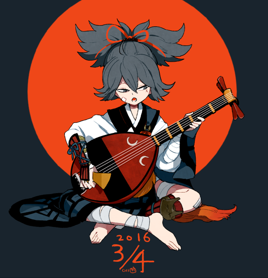 sayo samonji (touken ranbu) drawn by l_hakase