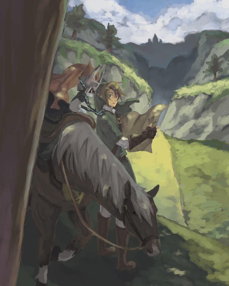 link, midna, and epona (the legend of zelda and 1 more)