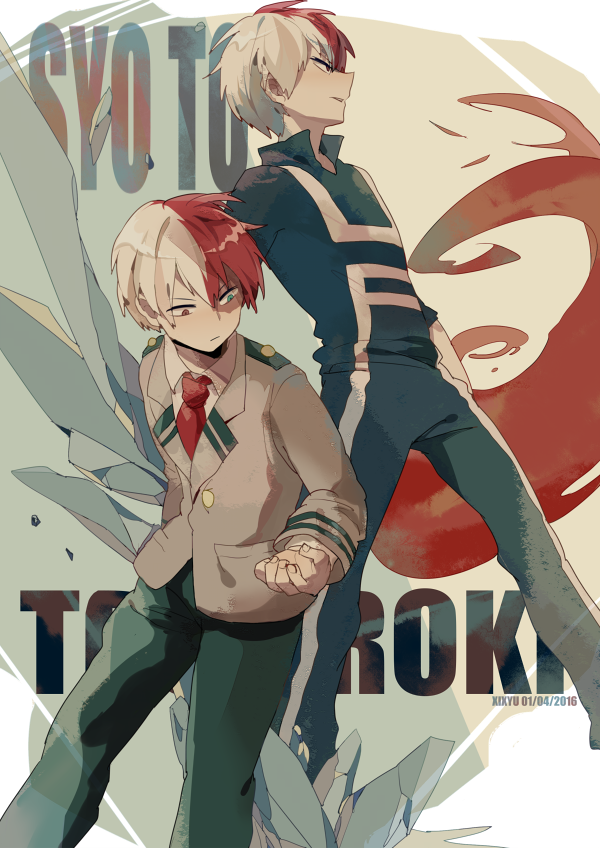 todoroki shoto (boku no hero academia) drawn by xi_yuu