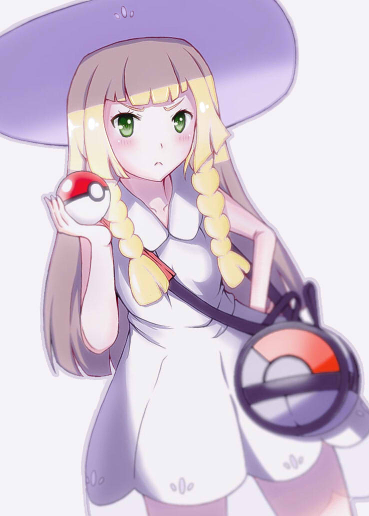 lillie (pokemon and 1 more) drawn by baka_(080127)