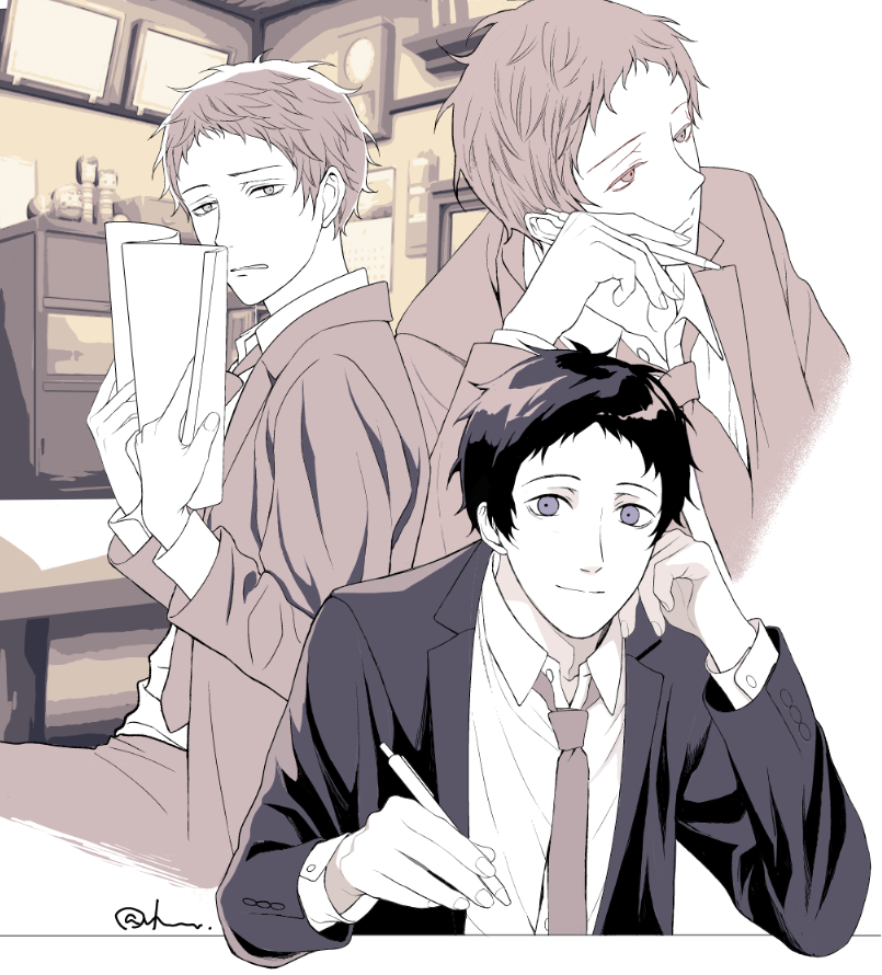 adachi tooru (persona and 1 more) drawn by resekai12