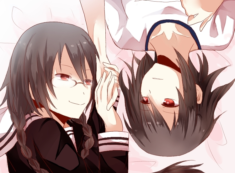 orihara mairu and orihara kururi (durarara!!) drawn by hiiragi_souren