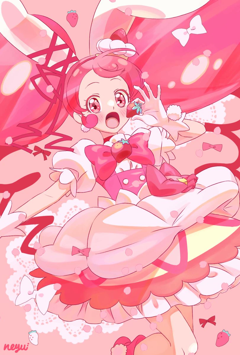 usami ichika and cure whip (precure and 1 more) drawn by strawberrylove2525