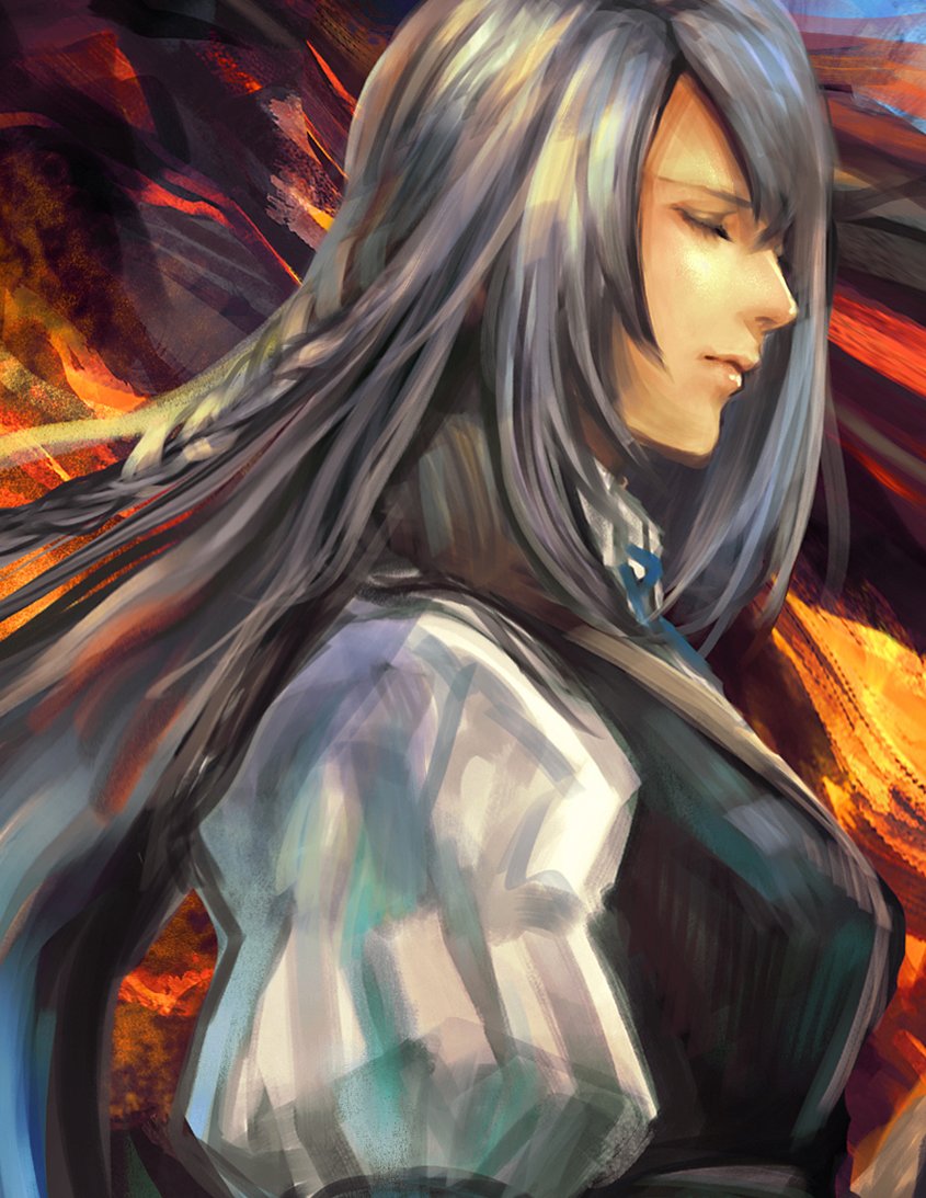 jill warrick (final fantasy and 1 more) drawn by tsuyomaru